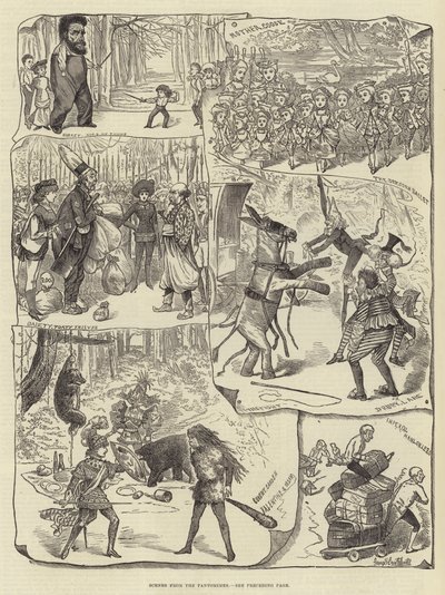 Scènes uit de Pantomimes door George Cruikshank